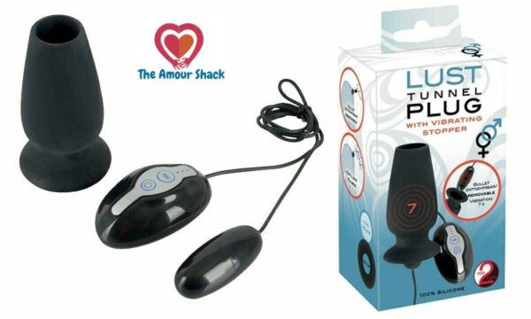 Lust Tunnel Plug con tappo vibrante - immagine 2